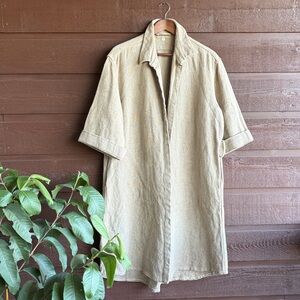 Pip-squeak chapeau sugar raw linen coat
